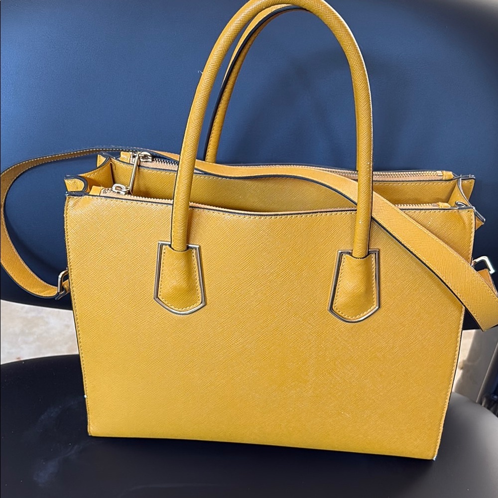 H&M Mustard Yellow Satchel Bag